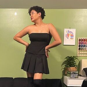 Wilfred Strapless Little Black Dress